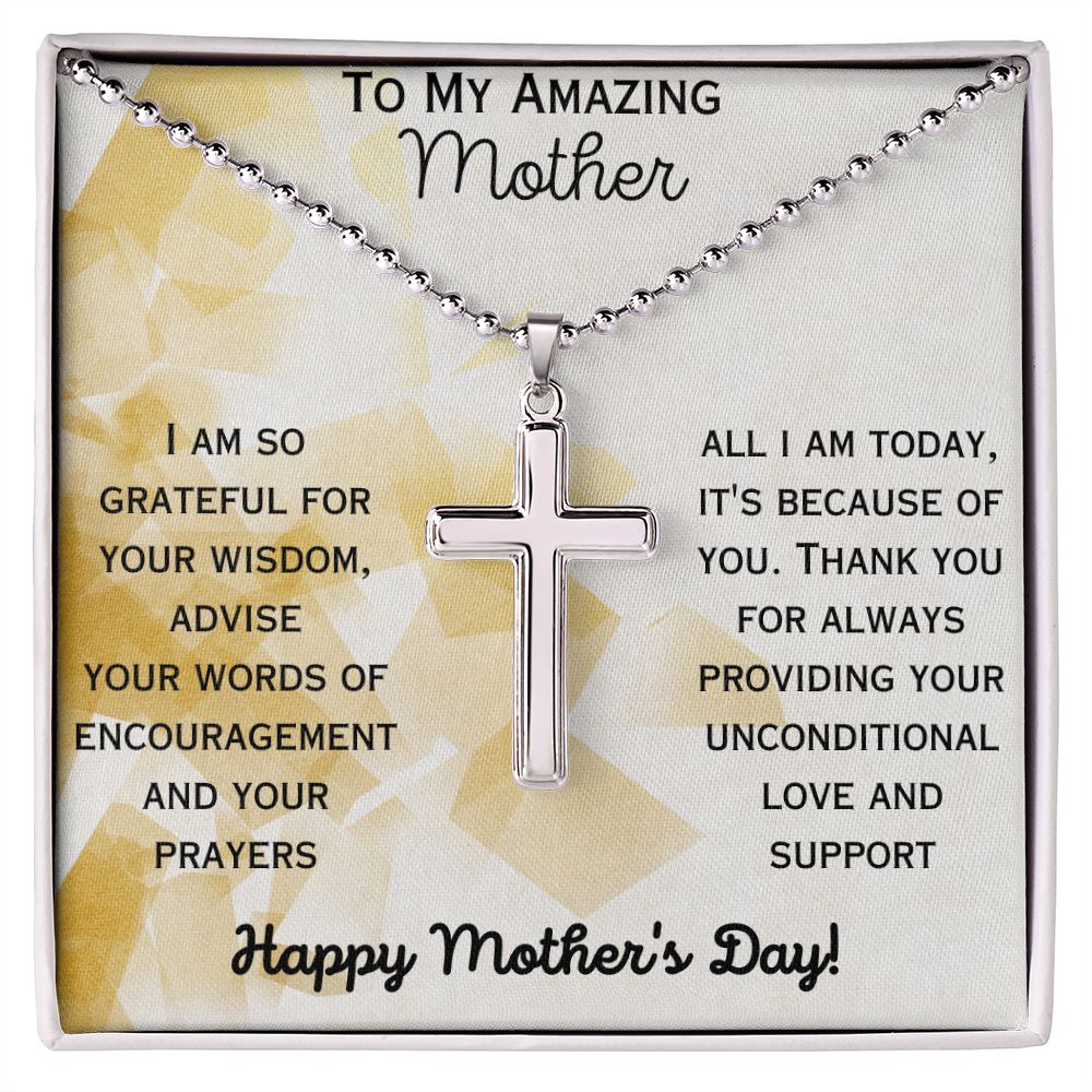 Amazing Mother- Cross Necklace