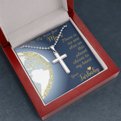 Pet Mom- Cross Necklace