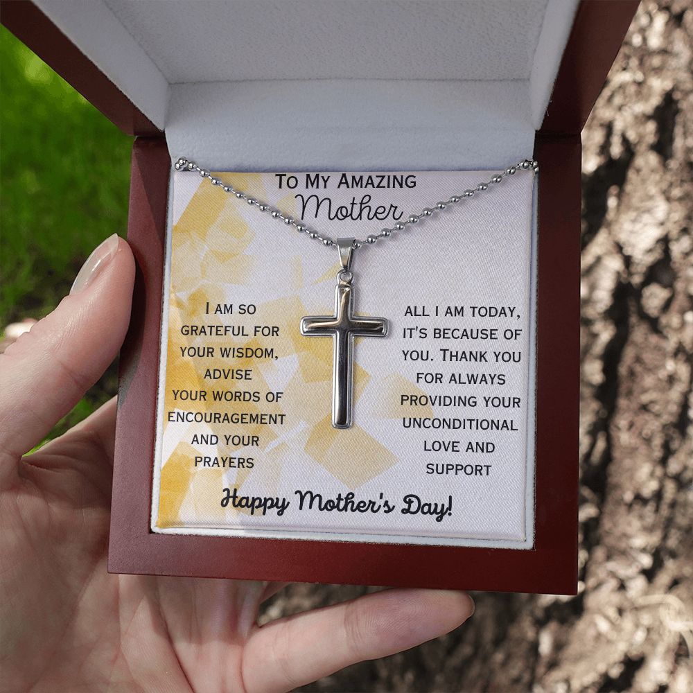 Amazing Mother- Cross Necklace