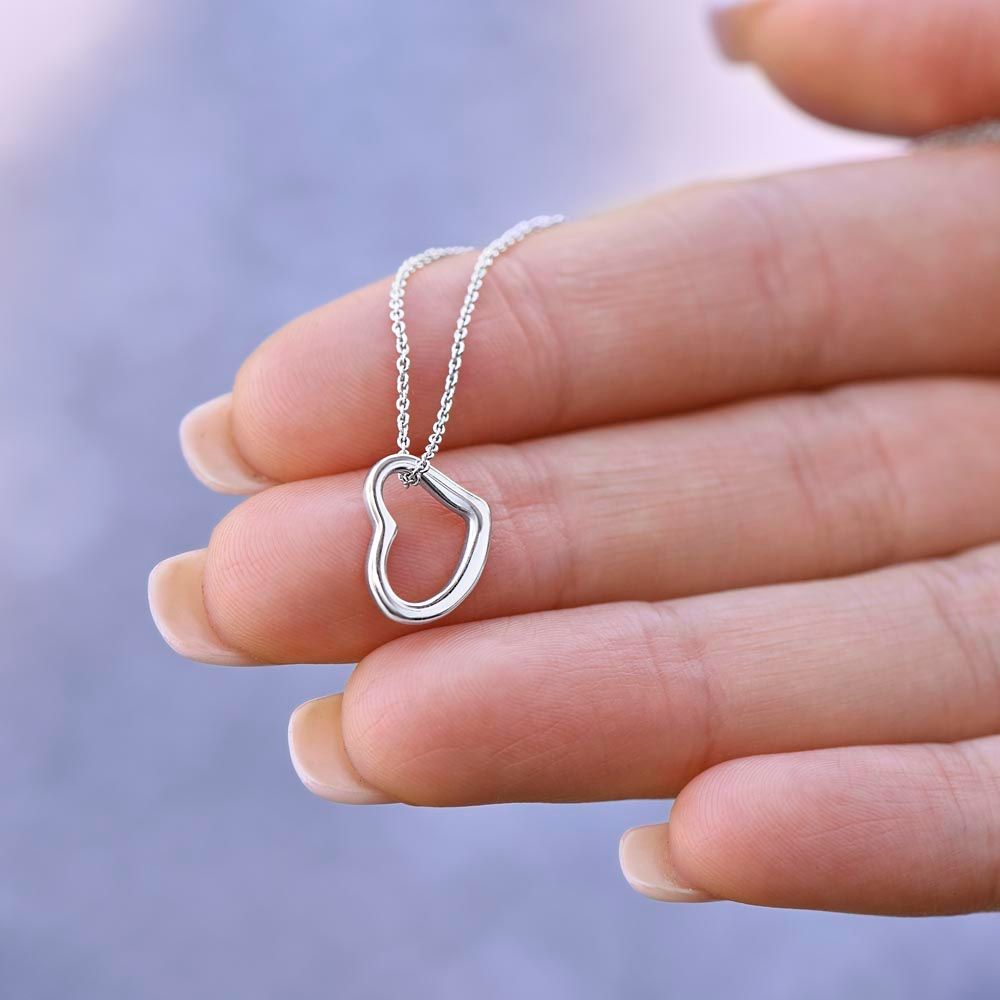 Mother- Delicate Heart Necklace