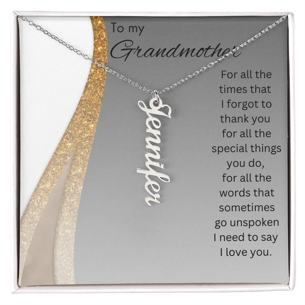 Grandmother- Personalized Necklace