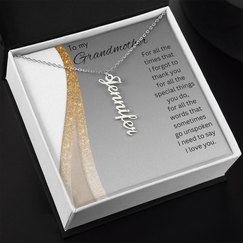 Grandmother- Personalized Necklace