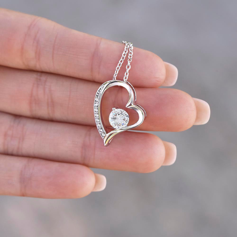 Pet Mom- Diamond Heart Necklace