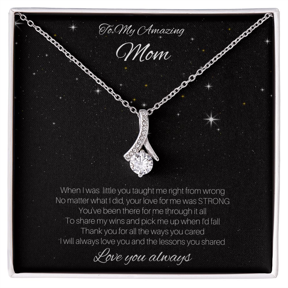 Amazing Mom- Diamond Ribbon